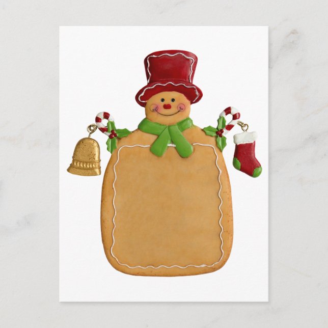 Christmas Ginger Bread Man Postcard (Front)