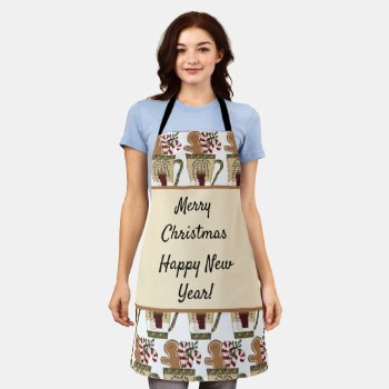 Christmas Gingerbread   Apron by bonfirechristmas at Zazzle