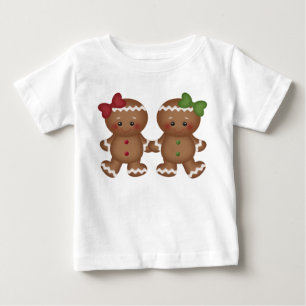 Christmas Gingerbread baby girl's t-shirt