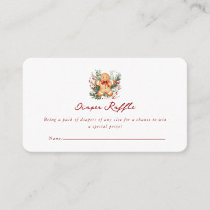 Christmas Gingerbread Baby Shower Invitation