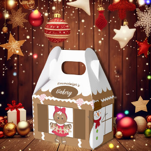 Christmas Gingerbread Bakery Cute Favor Boxes