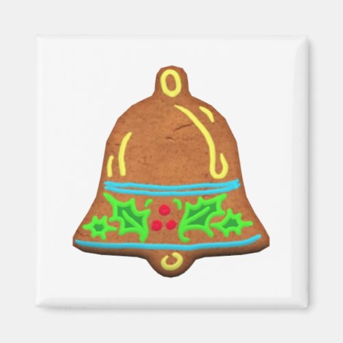 Christmas Gingerbread Bell Magnet
