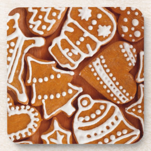 Christmas Gingerbread Biscuits Beverage Coaster