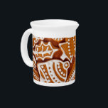 Christmas Gingerbread Biscuits Beverage Pitcher<br><div class="desc">Delicious Christmas gingerbread biscuit pattern.
 Please visit my store for more products with high quality Christmas designs!   --></div>