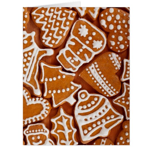 Christmas Gingerbread Biscuits Cards (Front)