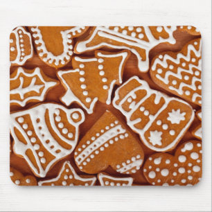 Christmas Gingerbread Biscuits Mouse Pad