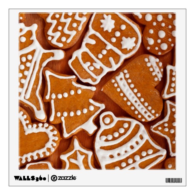 Christmas Gingerbread Biscuits Wall Decal (Front)