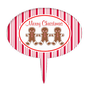 Christmas Gingerbread Cake Decoration Topper
