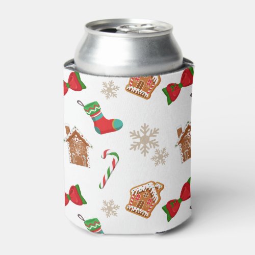 Christmas Gingerbread Can Cooler