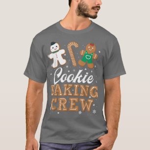 Christmas Gingerbread Christmas Cookie Baking Crew T-Shirt