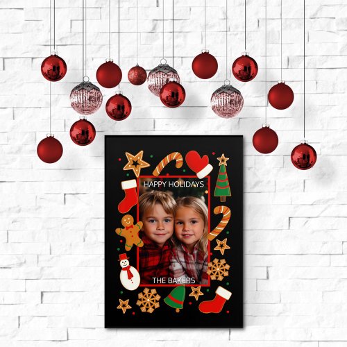 Christmas Gingerbread Cookie Custom Photo Acrylic Print