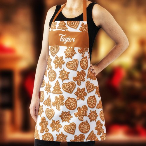Christmas Gingerbread Cookies  Apron