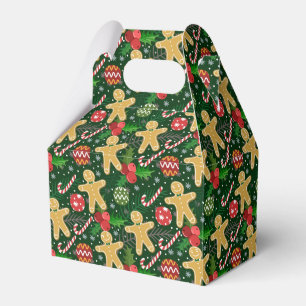 Christmas Gingerbread Cookies Favor Boxes