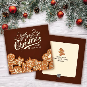 Christmas Gingerbread Cookies Holiday Card