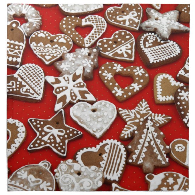 Christmas Gingerbread Cookies Napkin (Front)
