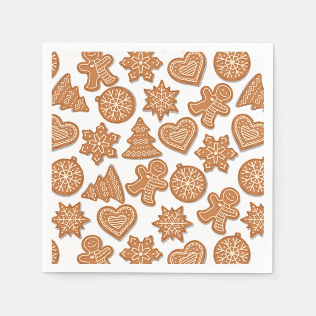 Christmas Gingerbread Cookies  Napkins (Front)