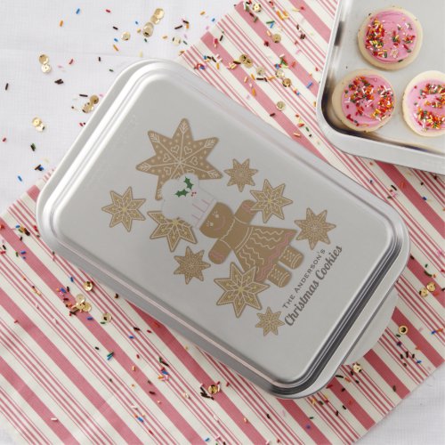 Christmas Gingerbread Cookies Personalised Cake Pan