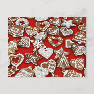 Christmas Gingerbread Cookies Postcard