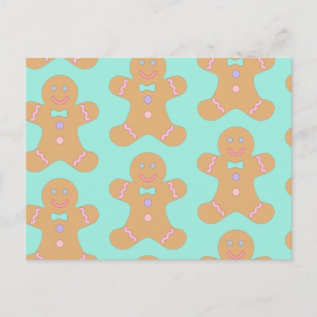 Christmas Gingerbread Cookies Postcard (Front)