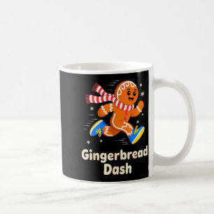 Christmas Gingerbread Dash Running Runner Xmas Mar Coffee Mug
