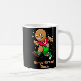 Christmas Gingerbread Dash Running Runner Xmas Mar Coffee Mug