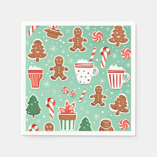 Christmas Gingerbread design Napkins