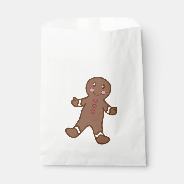 Christmas Gingerbread Favor Bag (Front)