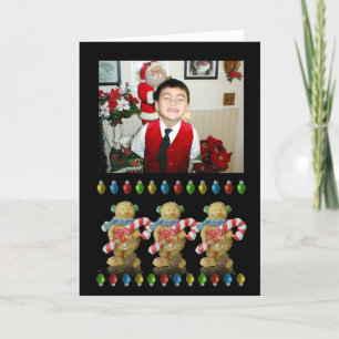 Christmas gingerbread greeting card for photo