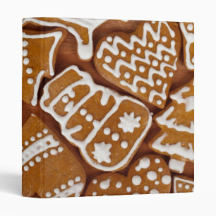 Christmas Gingerbread Holiday Cookies Binder