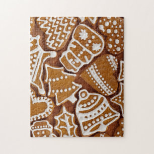 Christmas Gingerbread Holiday Cookies Jigsaw Puzzle