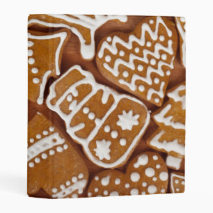 Christmas Gingerbread Holiday Cookies Mini Binder