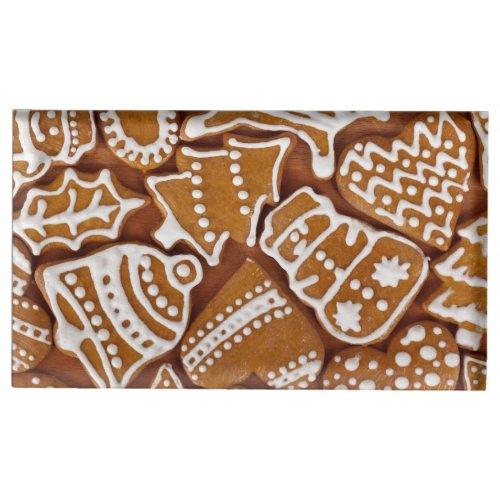 Christmas Gingerbread Holiday Cookies Place Card Holder