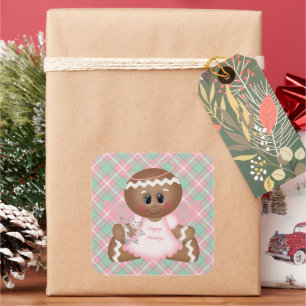 Christmas Gingerbread Holiday Sticker