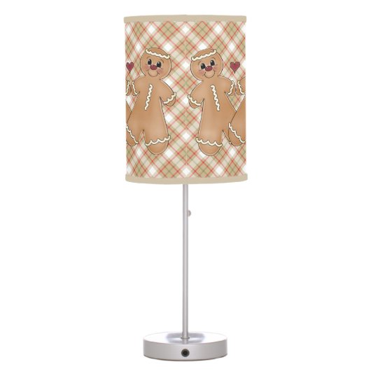 Christmas Gingerbread Holiday Table lamp (Back)