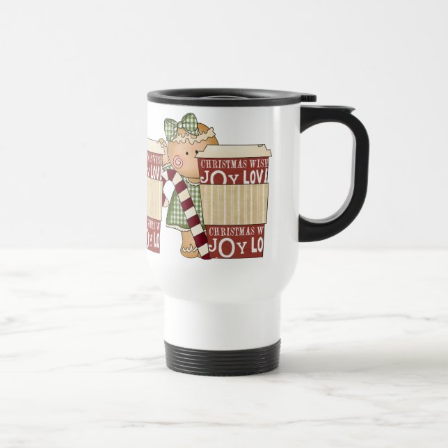 Christmas Gingerbread Holiday Travel Mug (Right)