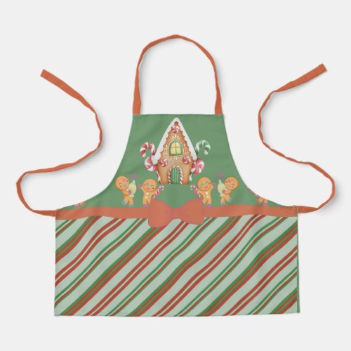 Christmas Gingerbread House Apron