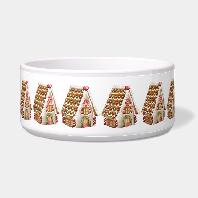 Christmas Gingerbread House Bowl (Front)