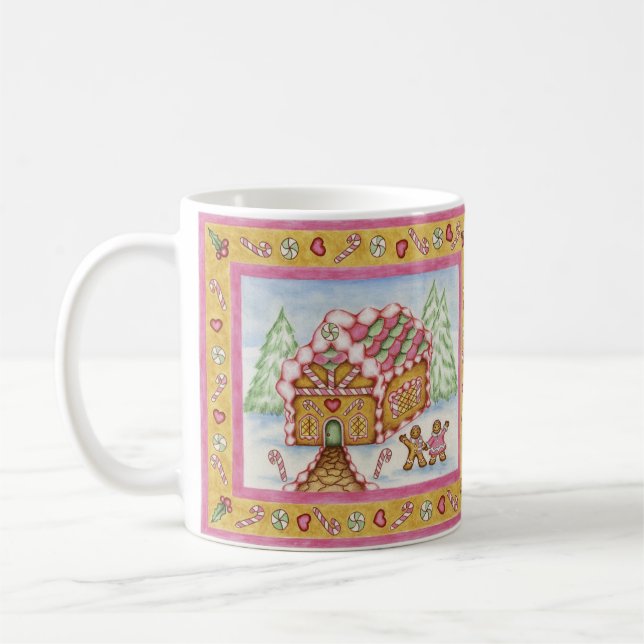 Christmas Gingerbread House Coffee Mug Gift (Left)