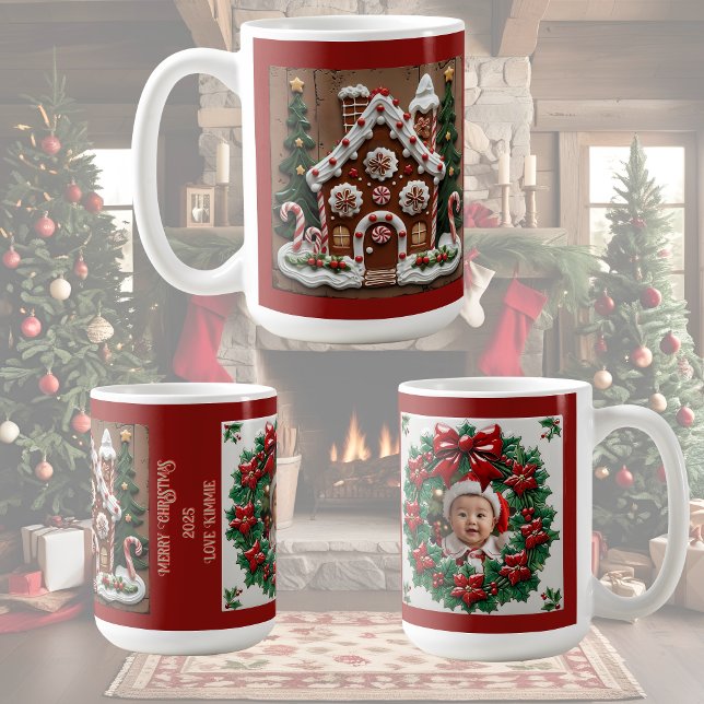 Christmas Gingerbread House Customizable Coffee Mug (Creator Uploaded)