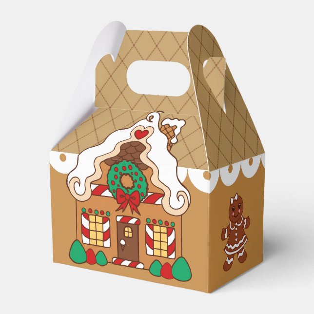 Christmas Gingerbread House Gift Box (Front Side)