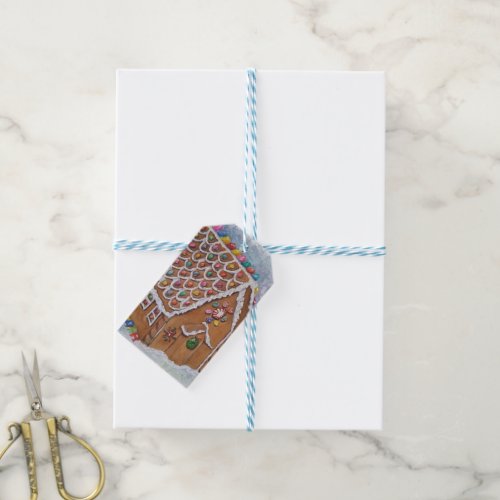 Christmas Gingerbread House Gift Tags