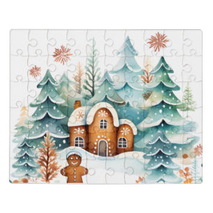 Christmas Gingerbread House Gingerbread figure Jigsaw Puzzle