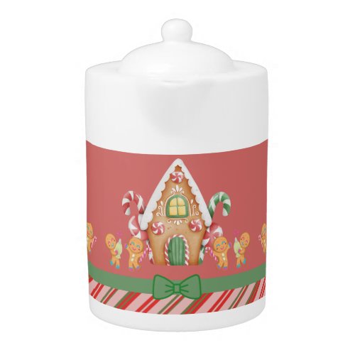 Christmas Gingerbread House Hot Chocolate Pot Teapot