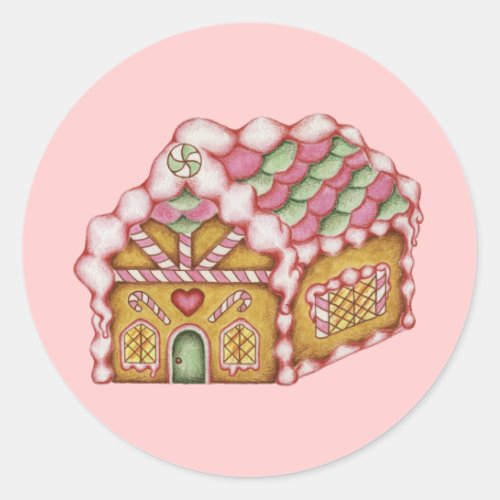 Christmas Gingerbread House Sticker