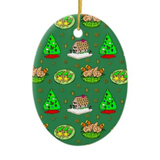 Christmas – Gingerbread Houses & Frosted Cookies ornament