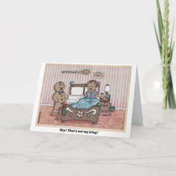 Christmas:  Gingerbread Icing Card by HappyDapper at Zazzle
