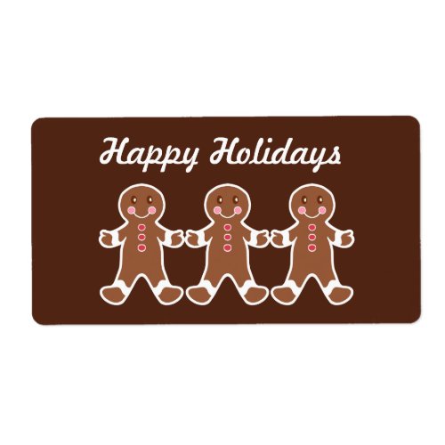 Christmas Gingerbread Labels