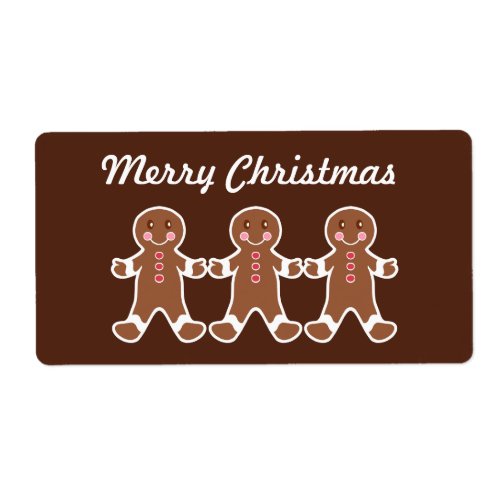 Christmas Gingerbread Labels
