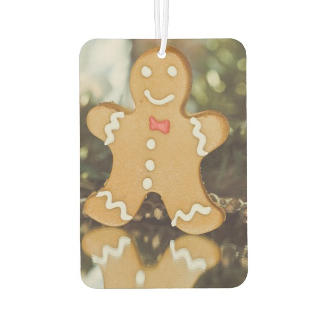 Christmas gingerbread man air freshener (Back)