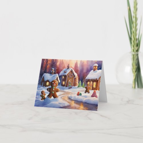 Christmas Gingerbread Man Card